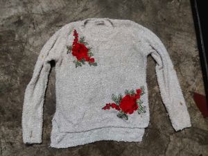 Chic Embroidered Sweater