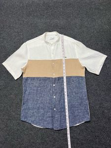 Lacoste Color Block Linen Shirt