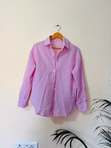 Chic Pink Button-Up Shirt
