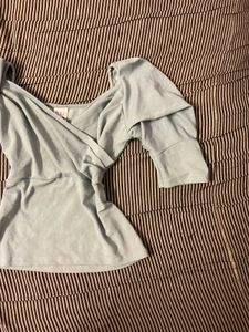 Chic Wrap Top with Puff Sleeves