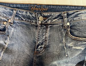 Dreamy Y2K lace applique jeans