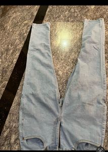 Light Wash High-Waisted Jeans