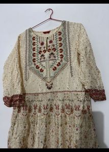 Elegant Printed Anarkali Kurta