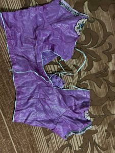 Embroidered Net Saree