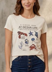 Ocean Life Graphic T-Shirt