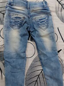 Distressed Light Wash Jeans