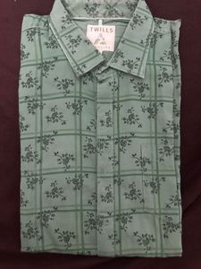 Stylish Men's Printed Green Shirt