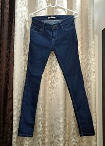Navy Blue Skinny Fit Denim Jeans