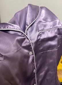Satin Pajama Set - Lilac