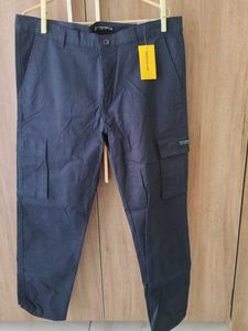 Men's Navy Blue Cargo Pants
