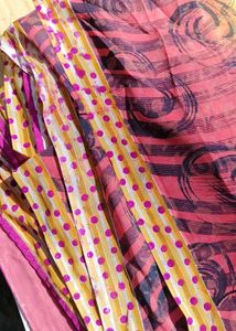 Vibrant Floral Print Saree
