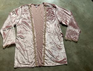 Crushed Velvet Loungewear Set(Camisole and Robe)