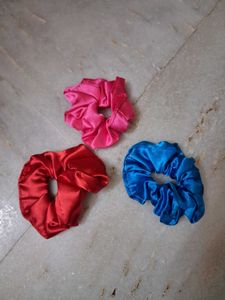 Set of 3 Satin Scrunchies