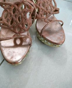 6 Inch High Heels Studded Wedding Purpose