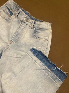 ZARA Light Wash Wide Leg Jeans