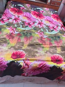 Vibrant Floral Bed Sheet