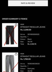 Men’s Gray straight fit  Jeans