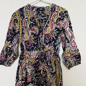 Boho Paisley Print Dress 🥰