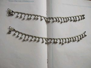 52.Elegant Anklets with Dangling Charms