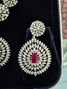 Stunning Diamond & Ruby Earrings