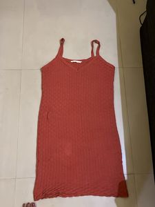 Ribbed Spaghetti Strap Dress