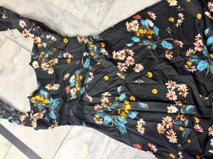 Black Floral Maxi Dress
