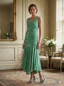 Green Velvet Maxi Dress