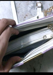 White And Lilac Bag