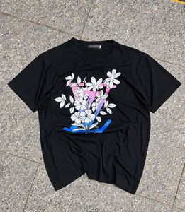 louis vuitton Black Floral T-Shirt