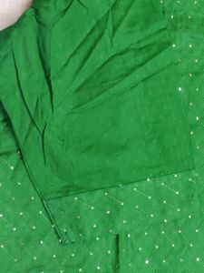 A Brand New  DEEP GREEN sequined 54 Size Kurta