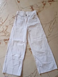 White Wide Leg Jeans