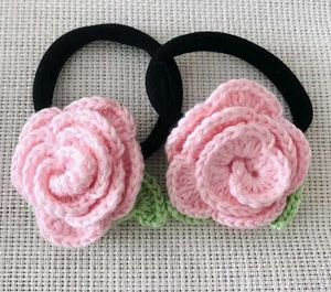 Pink Rose Hair Ties