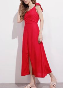 Elegant Red Maxi Dress