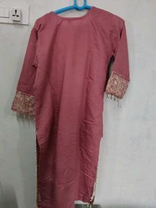 Embellished Pink Kurta