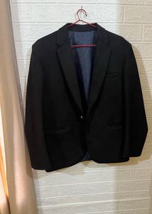 Black Good Quality Unisex Velvet Blazer For College (winter)