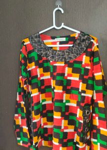 Colorful Patterned Blouse