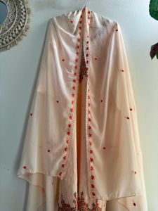 Elegant Peach Embroidered Kurta