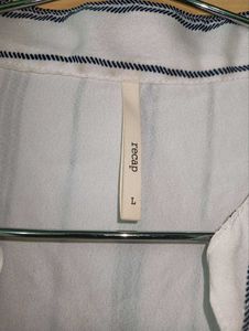 Recap Women's Striped Tie Neck Top || Size L