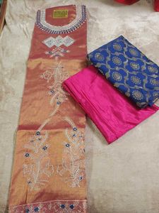 Rosegold Embroidered Kurta Set