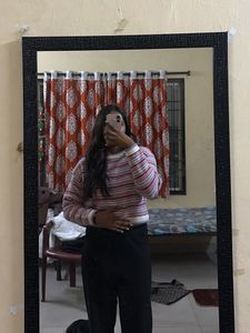 Striped Cropped Sweater