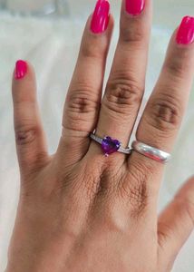 Combo 925 Sterling Silver Heart Ring With Hallmark