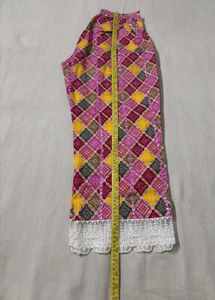 Pink Ethnic Kurta Set with Palazzo