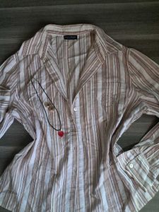 ☆Y2k☆ Striped Button-Down Shirt