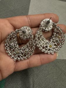 Sparkling Silver Earrings