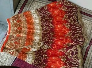 Printed Ethnic Skirt With Blouse And Dupatta