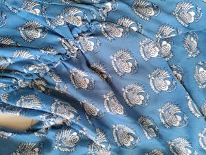 Printed Blue Top