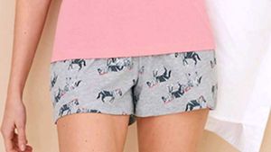 M&amp;S Cute Zebra Print Pajama Shorts