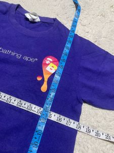 bape  Purple Graphic T-Shirt