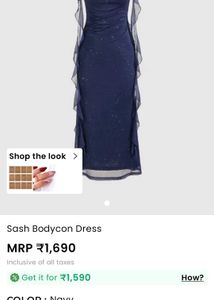 savana dark blue dress
