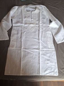 Elegant White Chikankari Kurta